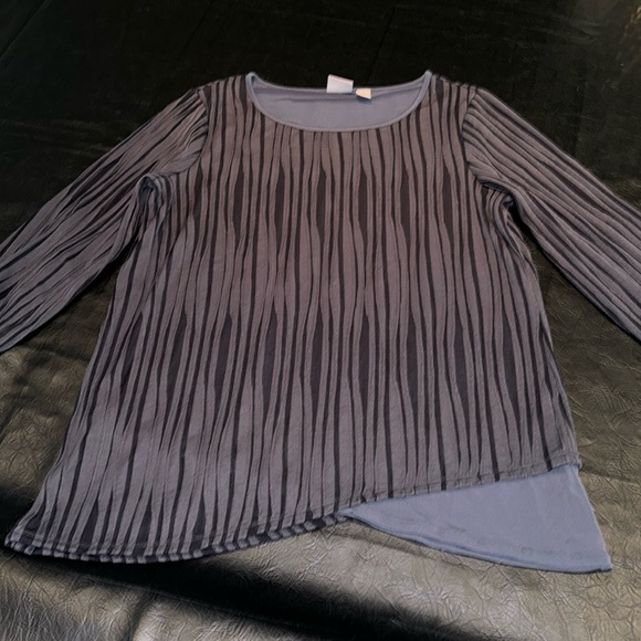 Chico's 3/4 sleeve top, Size 1/Medium, EUC - Picture 1 of 9